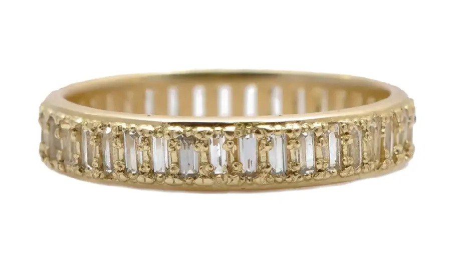 BAGUETTE STACK BAND RING