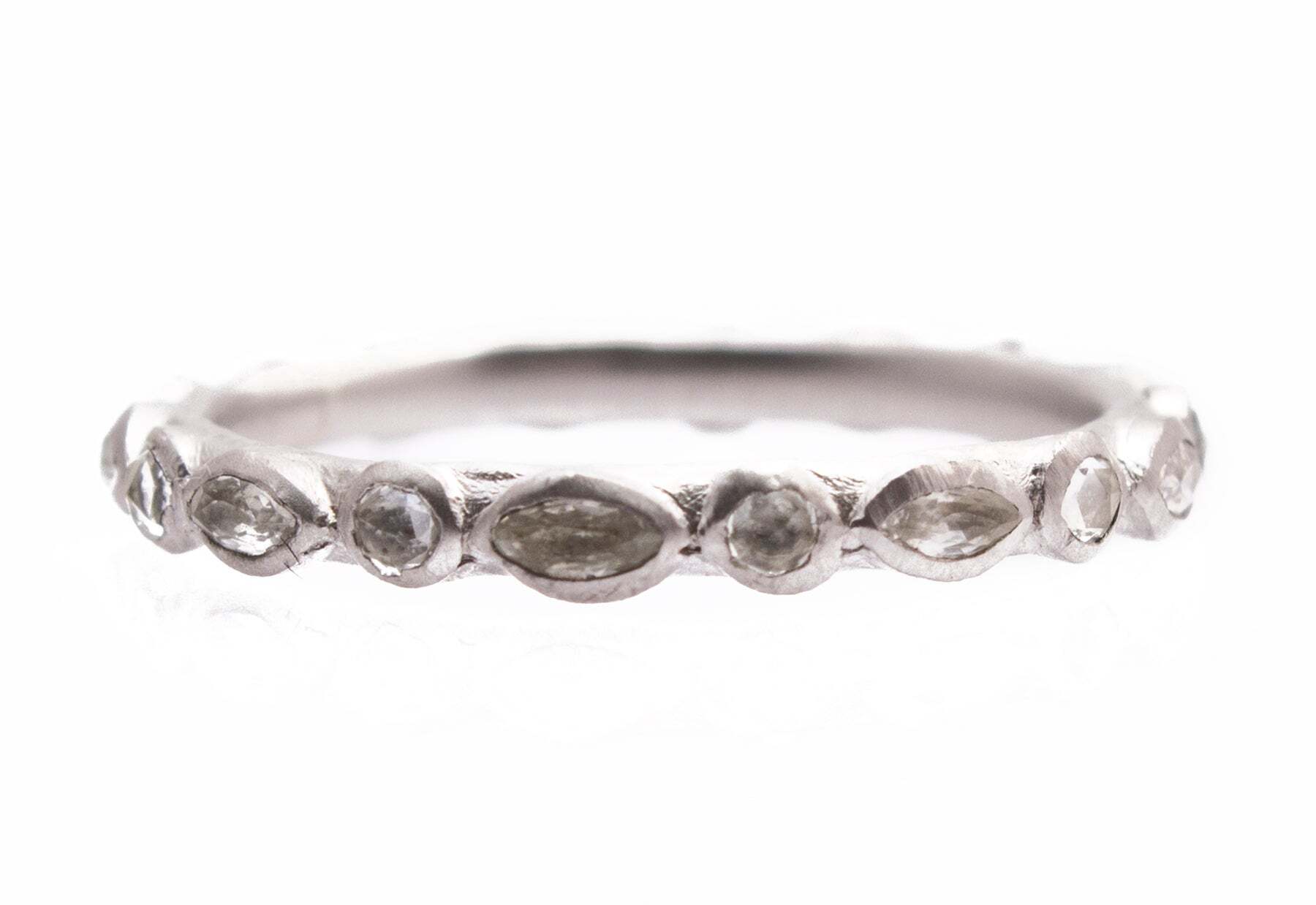 Alternating Stack Band Ring