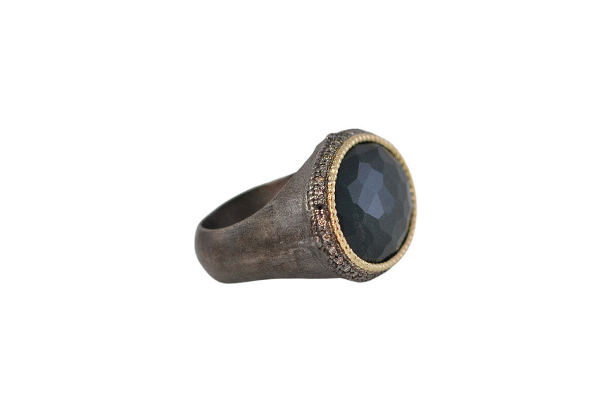 Oval Bloodstone Statement Ring