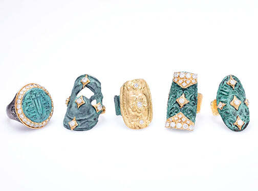 Coin Artifact Statement Ring