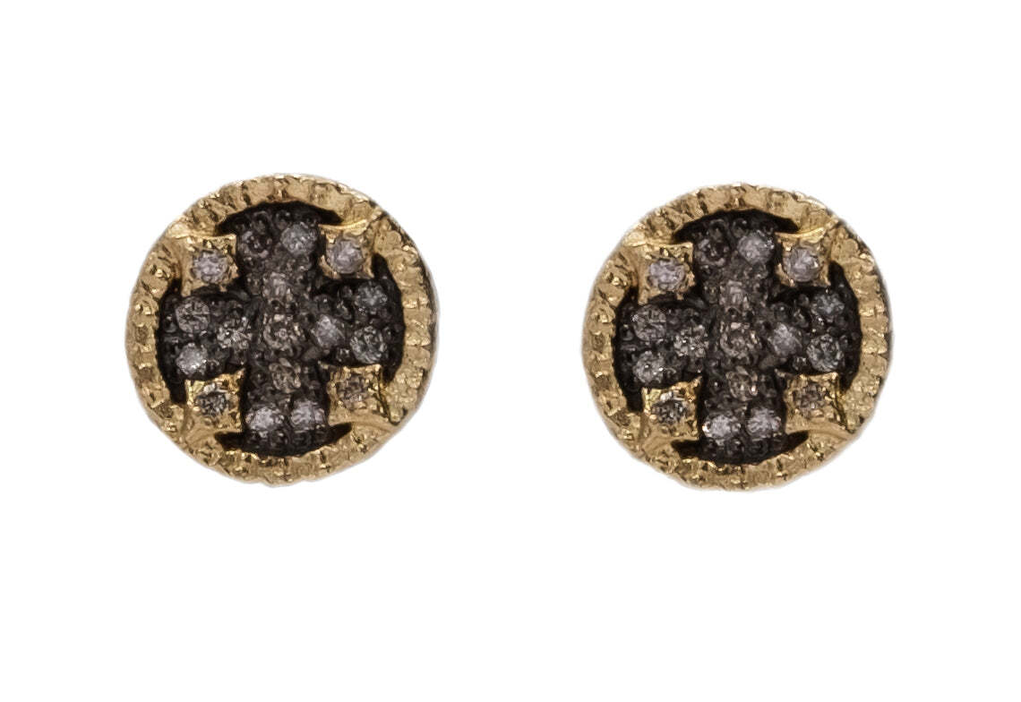 Pave Crivelli Stud Earrings