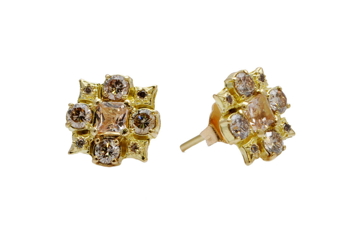 Maltese Stud Earrings