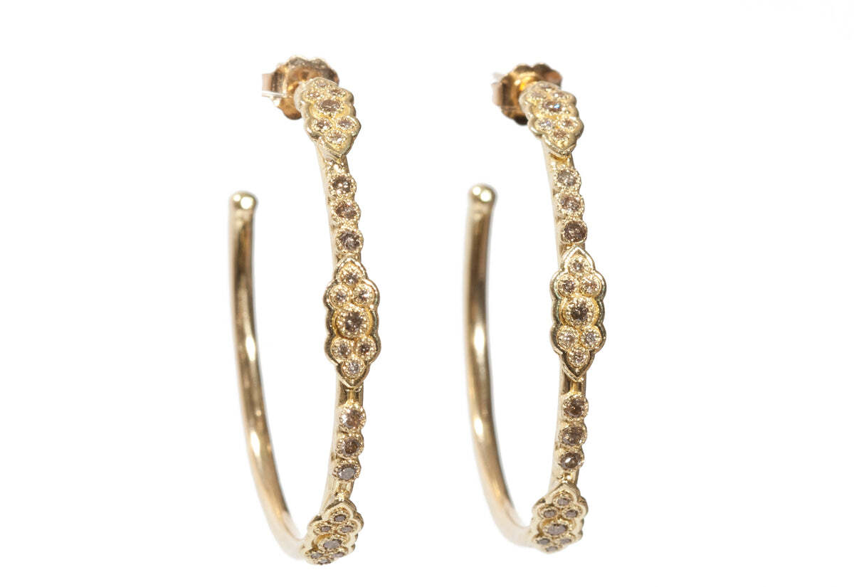 Scroll Hoop Earrings