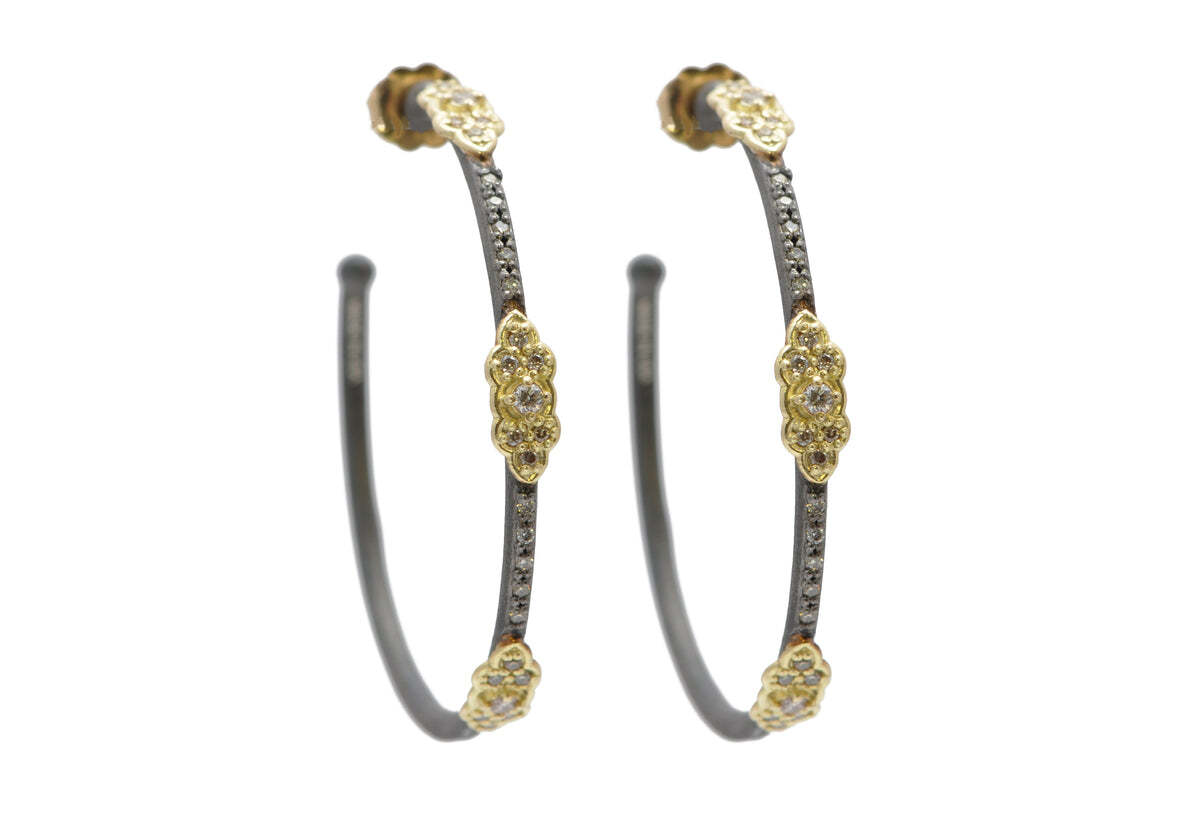 Scroll Hoop Earrings