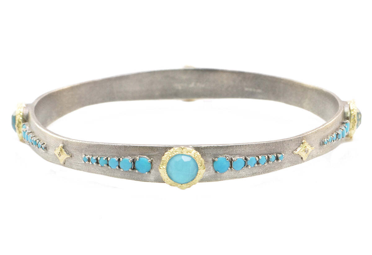 Multi Stone Bangle Bracelet