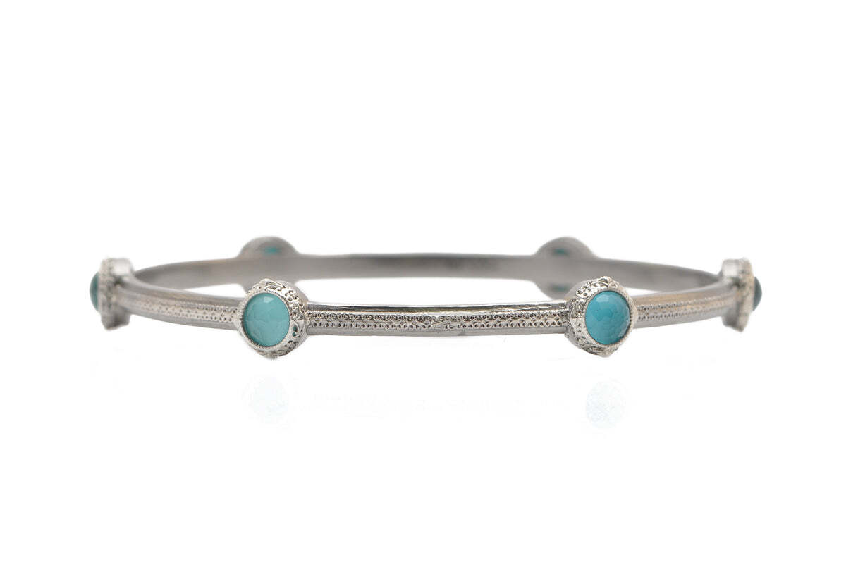 Multi Stone Bangle Bracelet