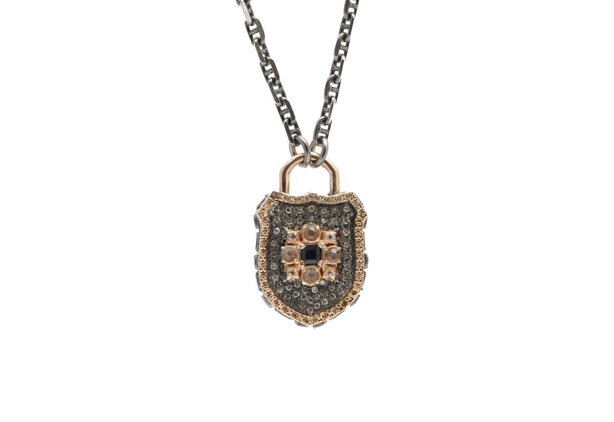 Maltese Cross Shield Necklace