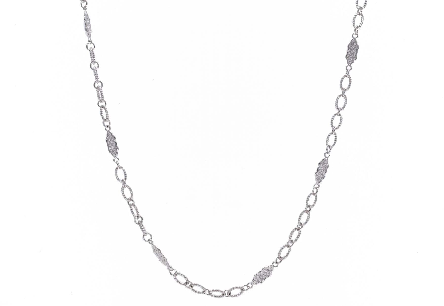 Scroll Station Link Necklace