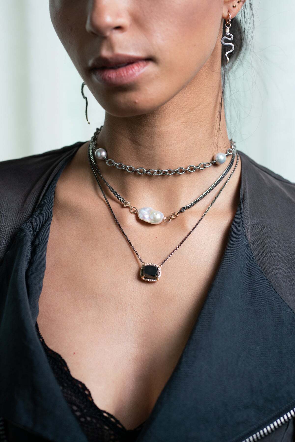 Hematite Pendant Necklace