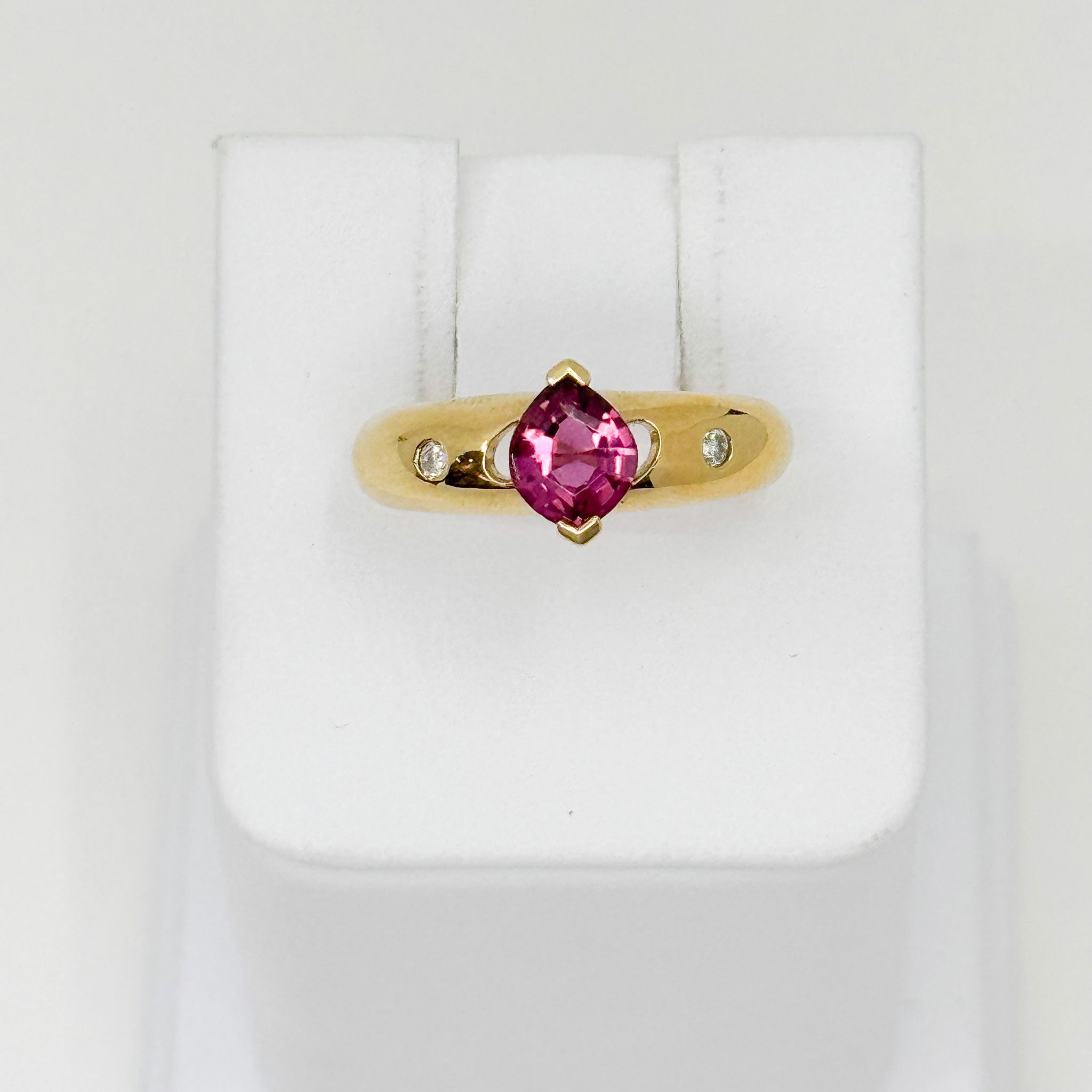 18ky Pink Tourmaline Ring