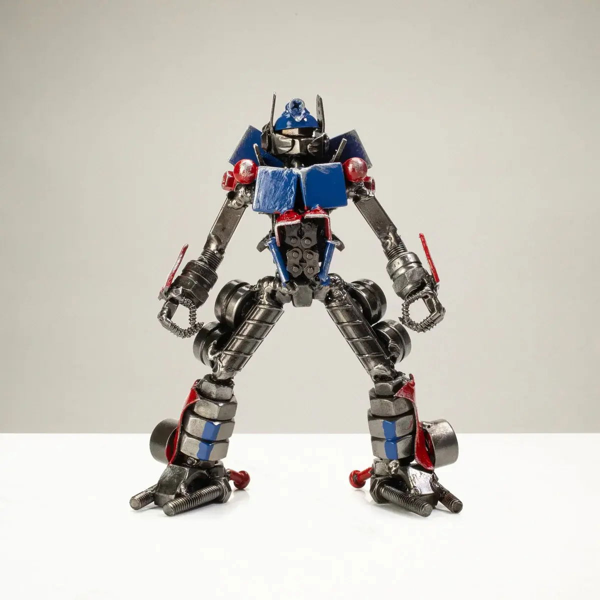 7" Optimus Prime Inspired Recycled Metal Sculpture