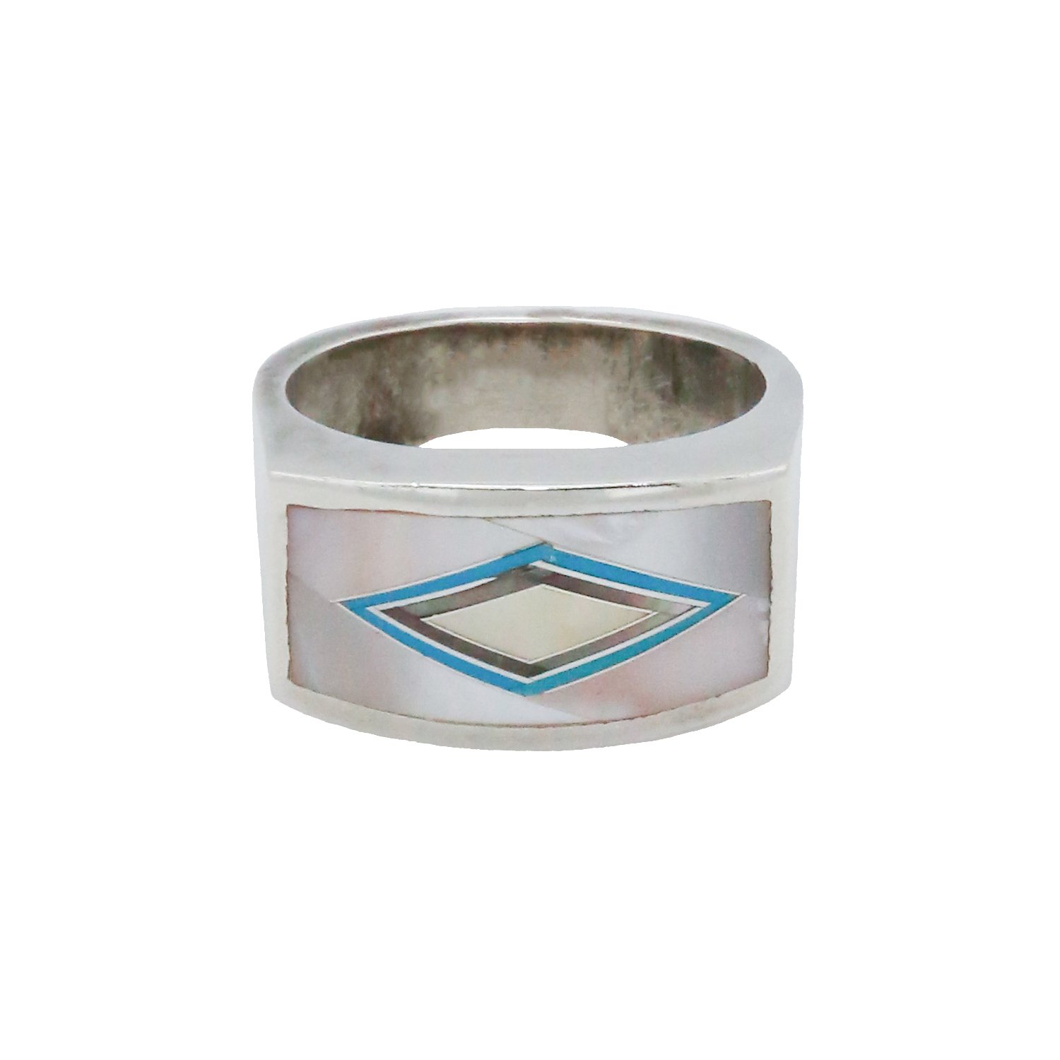 Sterling Silver Multi Stone Men’s Ring by GL