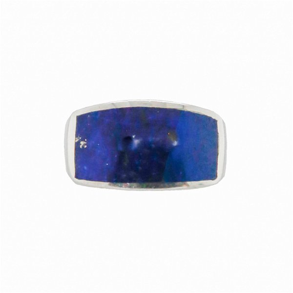 Closeup photo of Sterling Silver Multi Stone Men’s Ring by GL ( Lapis Signet)