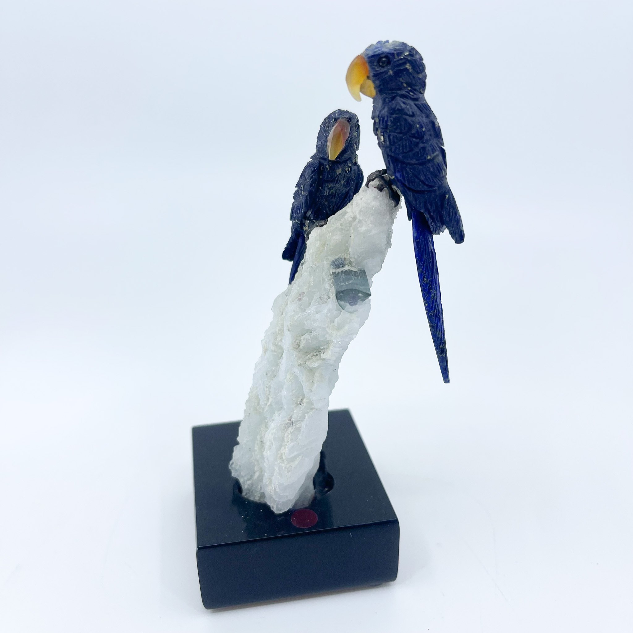 Sodalite Carved Parrots