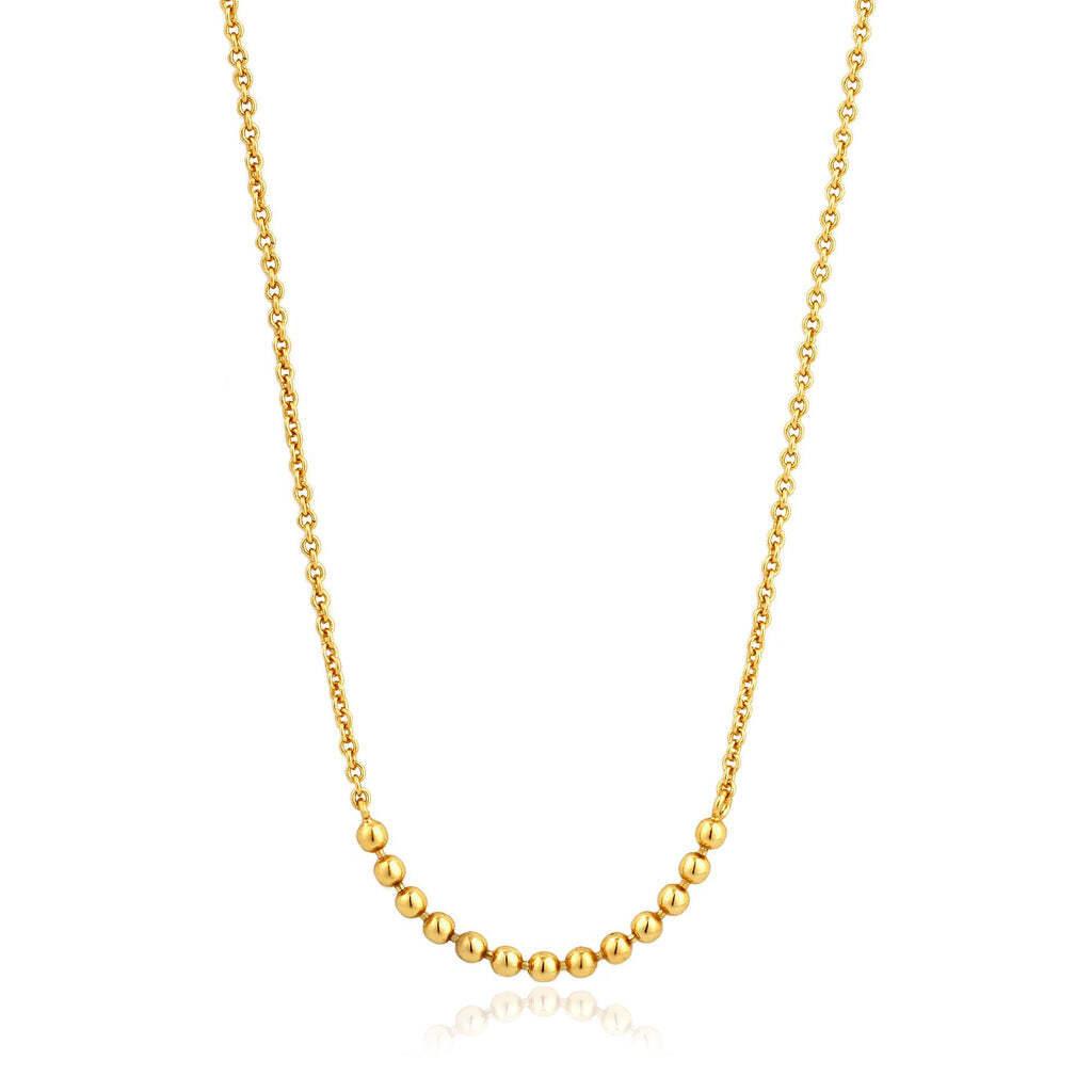 Gold Modern Multiple Balls Necklace