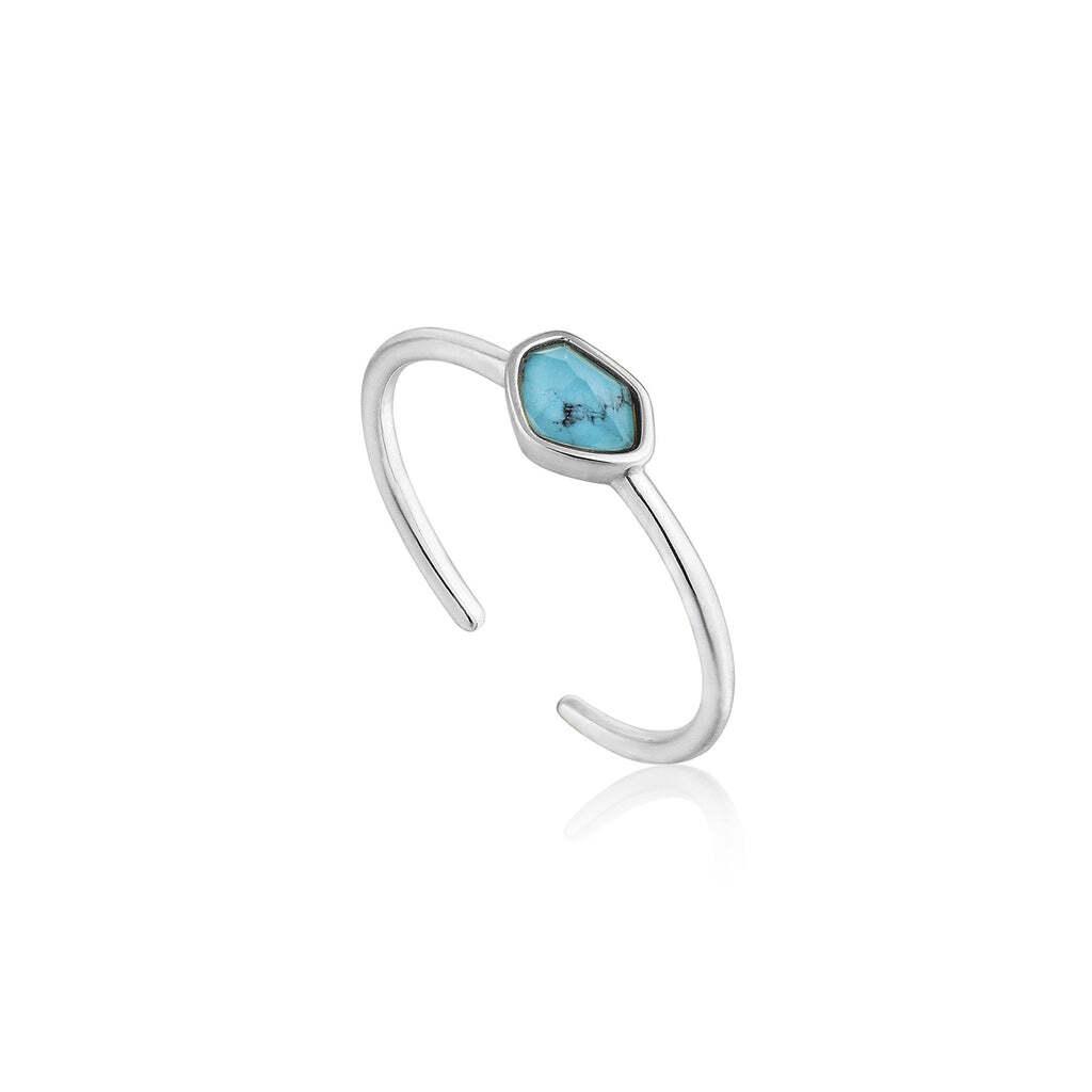 Turquoise Adjustable Silver Ring