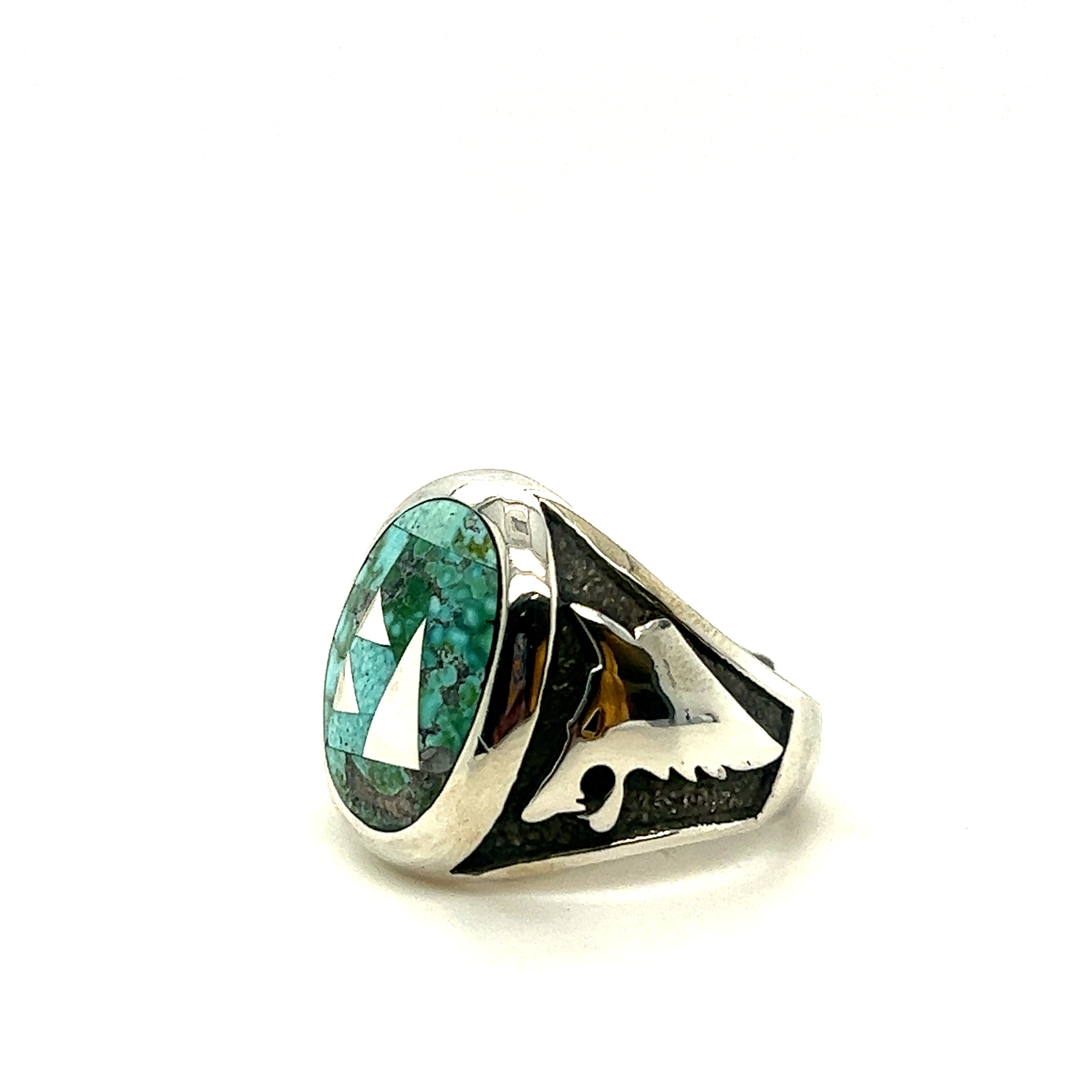 Sterling Silver Multi Stone Men’s Ring by GL