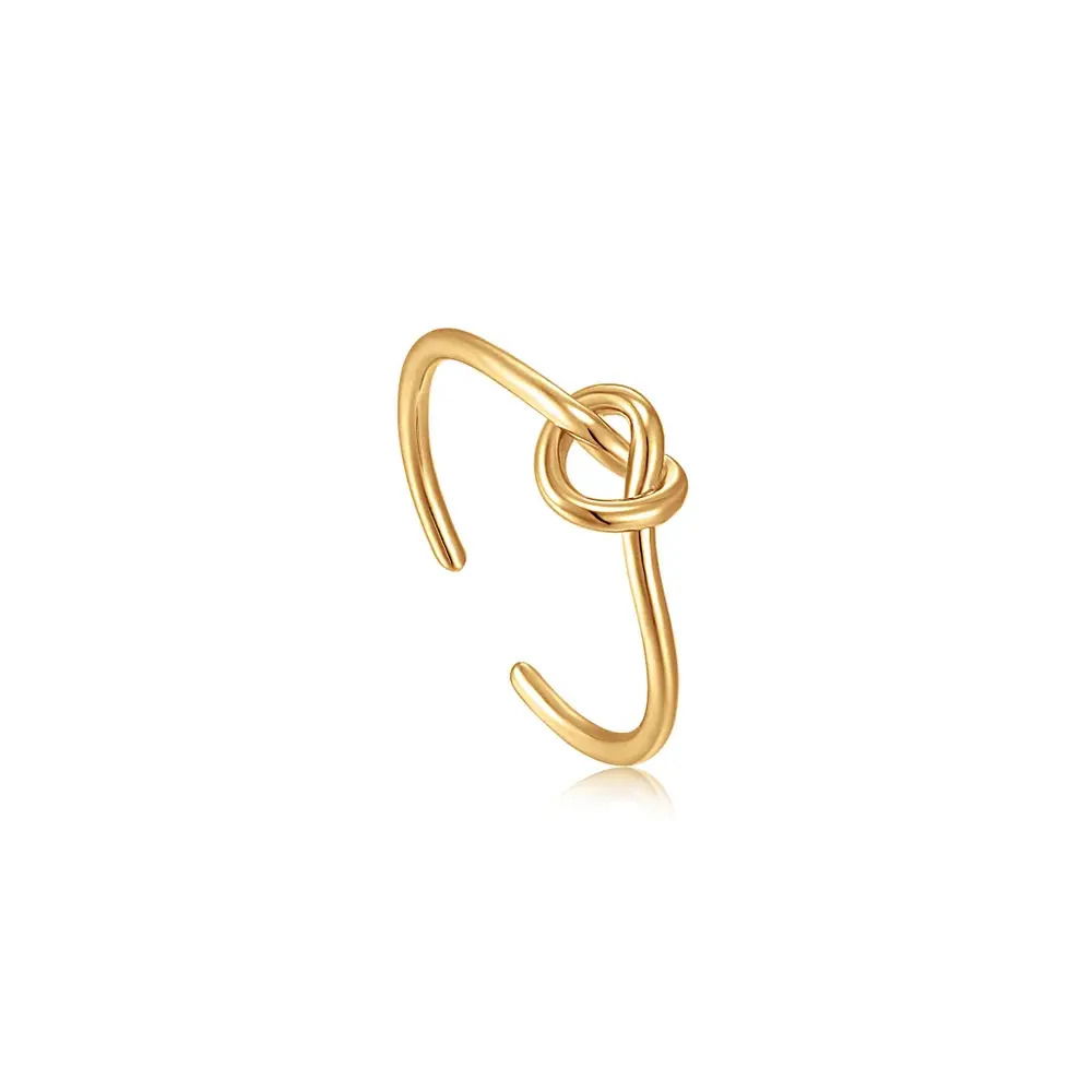 GOLD KNOT ADJUSTABLE RING