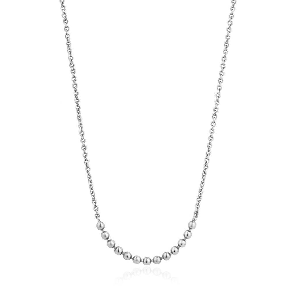 Meet your new dainty best friend; this short silver chain collar necklace is a jewelry box centrepiece that can be styled alone or layered up for a true trend focus. Silver Modern Multiple Balls Necklace