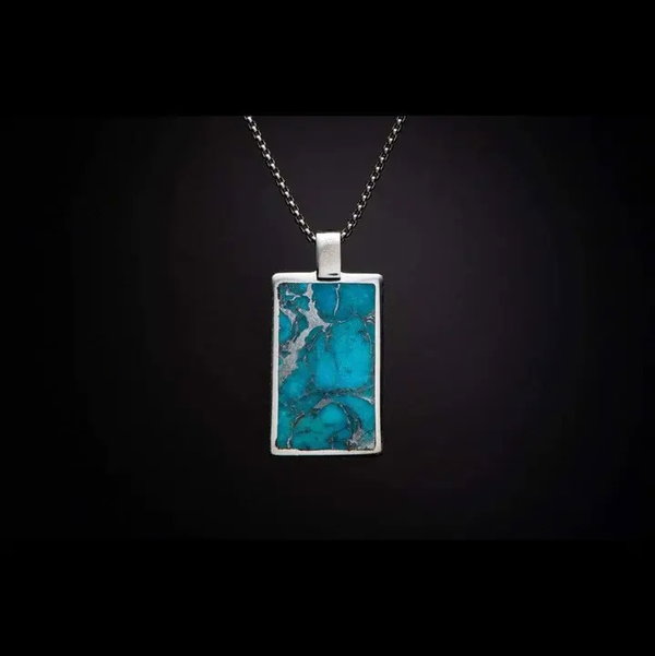Closeup photo of Turquoise Shift Necklace