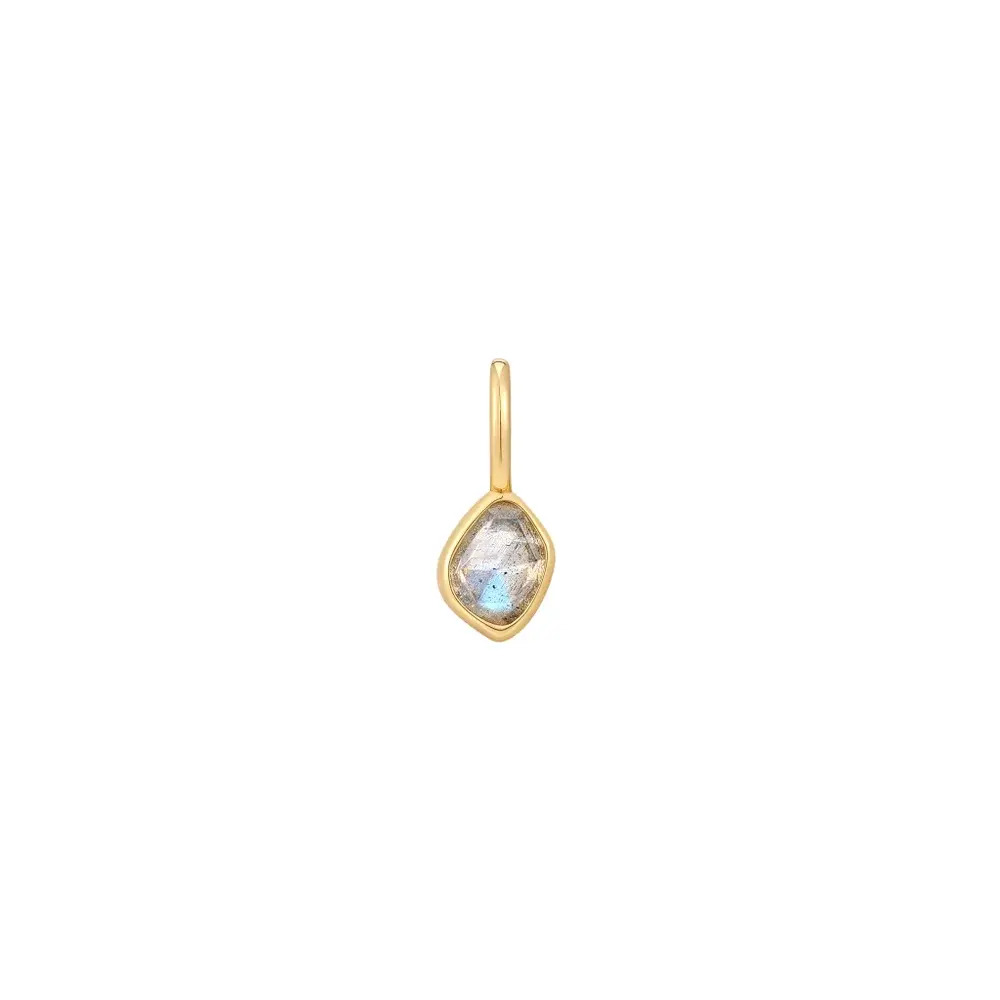 Gold Labradorite Necklace Charm