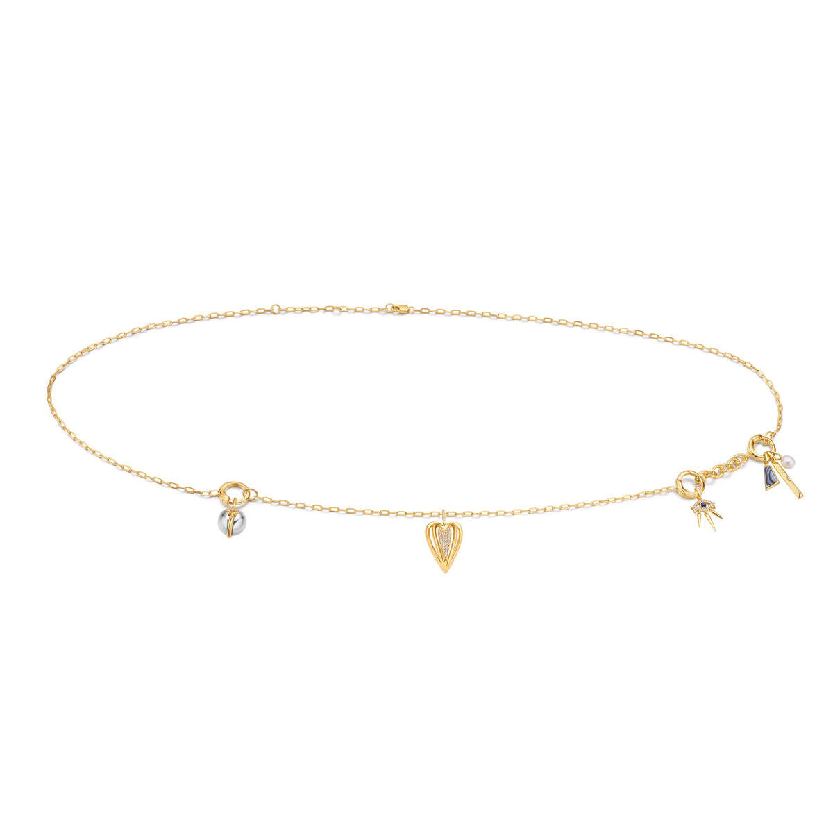 Gold Bar Necklace Charm