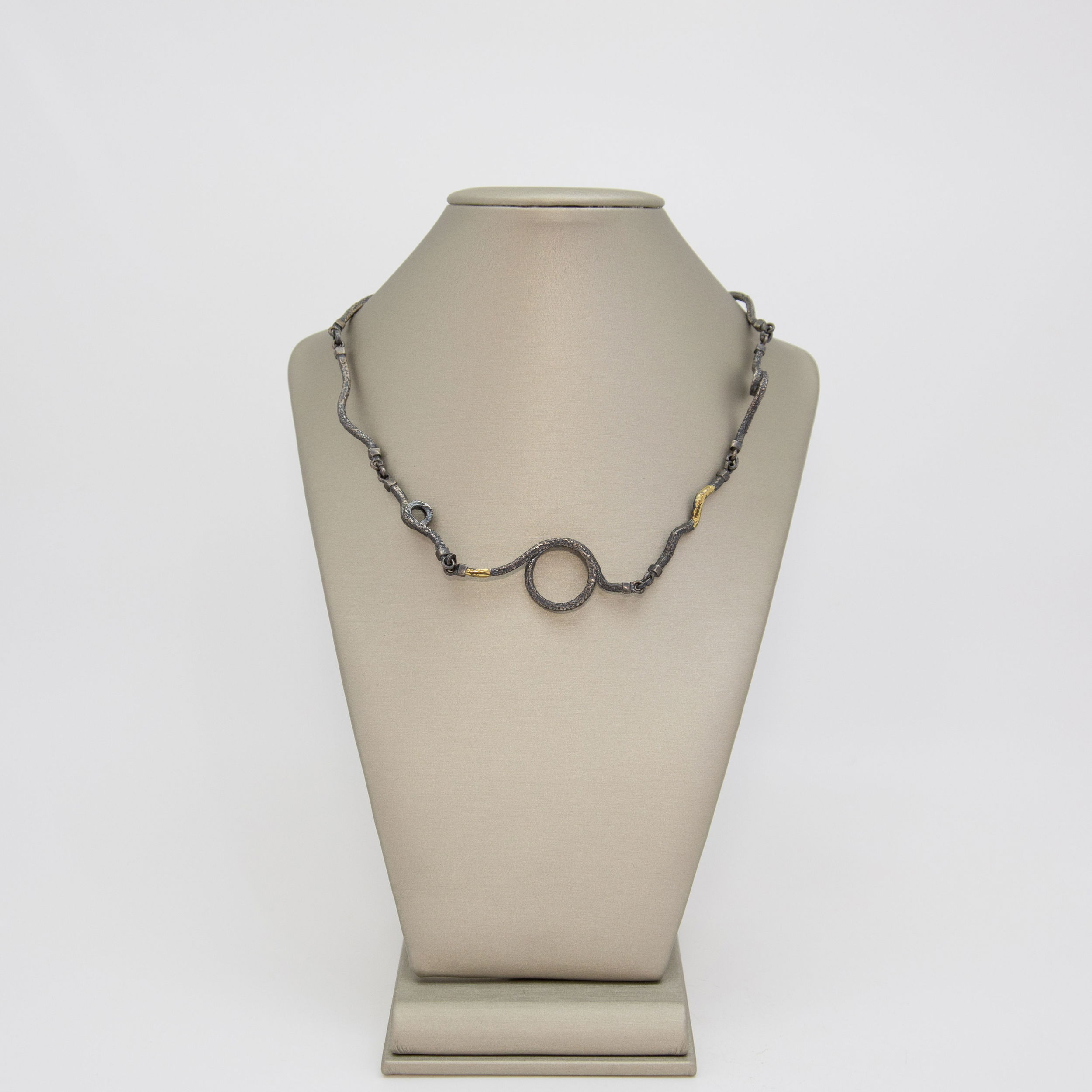 Hittite Inspired Chain Sterling and 18K