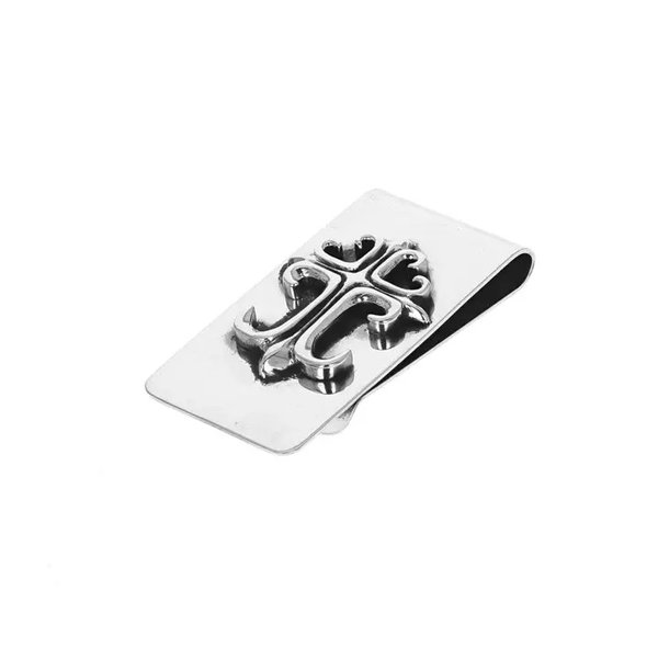 Closeup photo of Money Clip With Cross