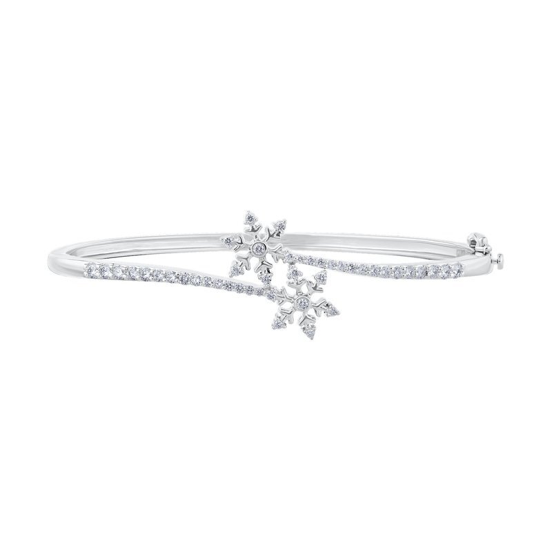 14kw .85ct Diamond Snowflake Bracelet