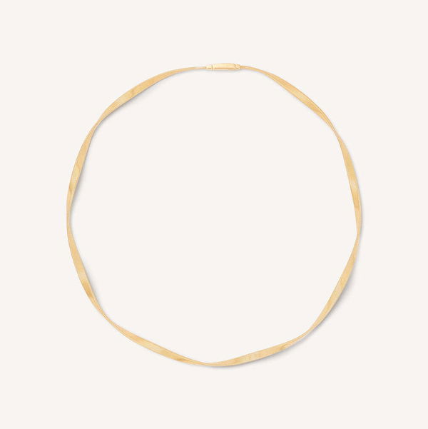 Closeup photo of 18K Yellow Gold Twisted Supreme Necklace – Marco Bicego