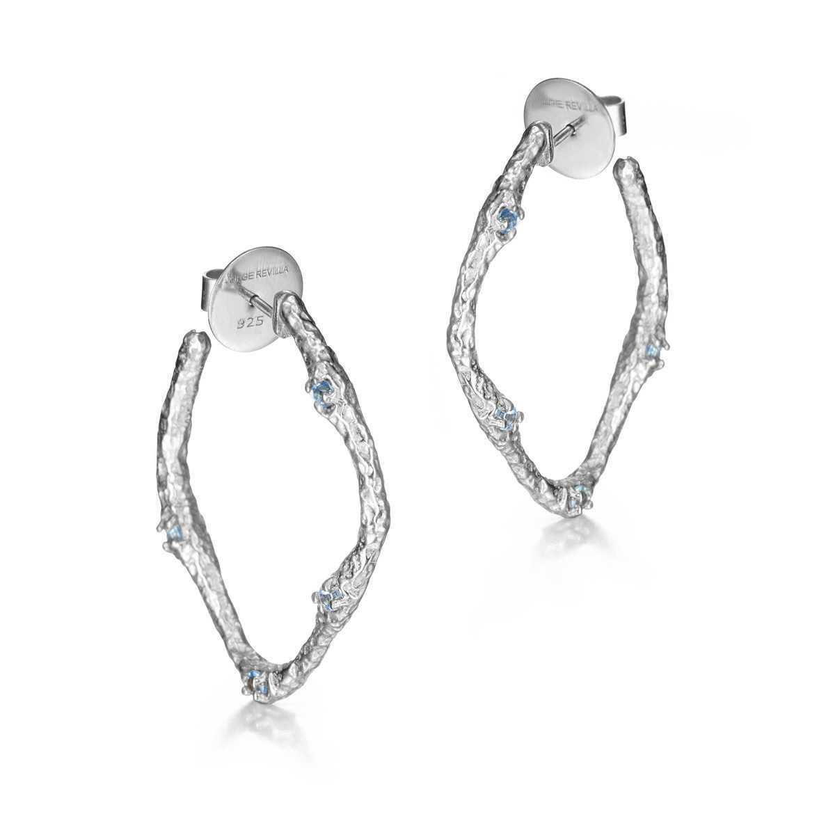 Earrings LAVA in Silver.