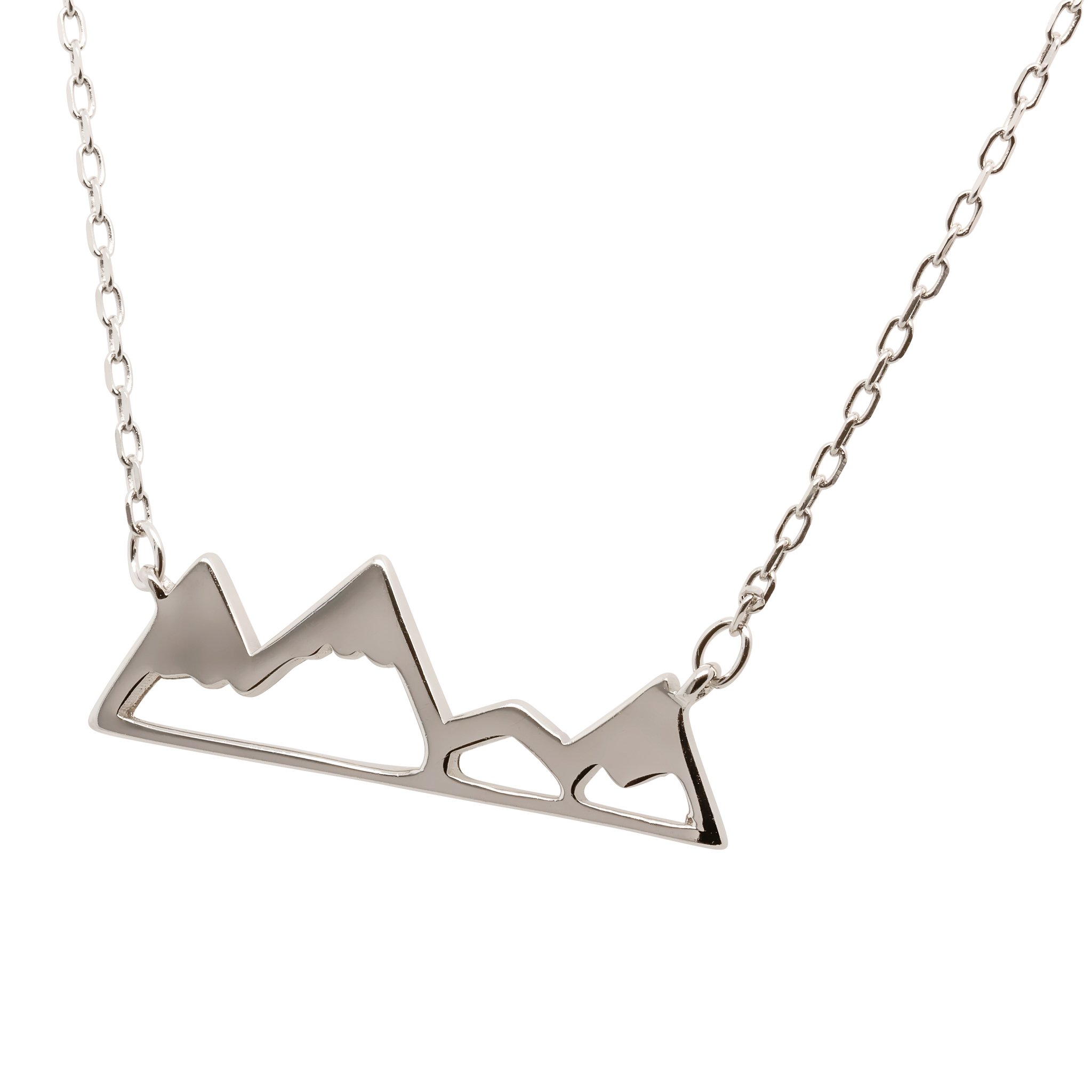 Sterling Silver Mountain Necklace By Broken Compass Jewellery |  notonthehighstreet.com