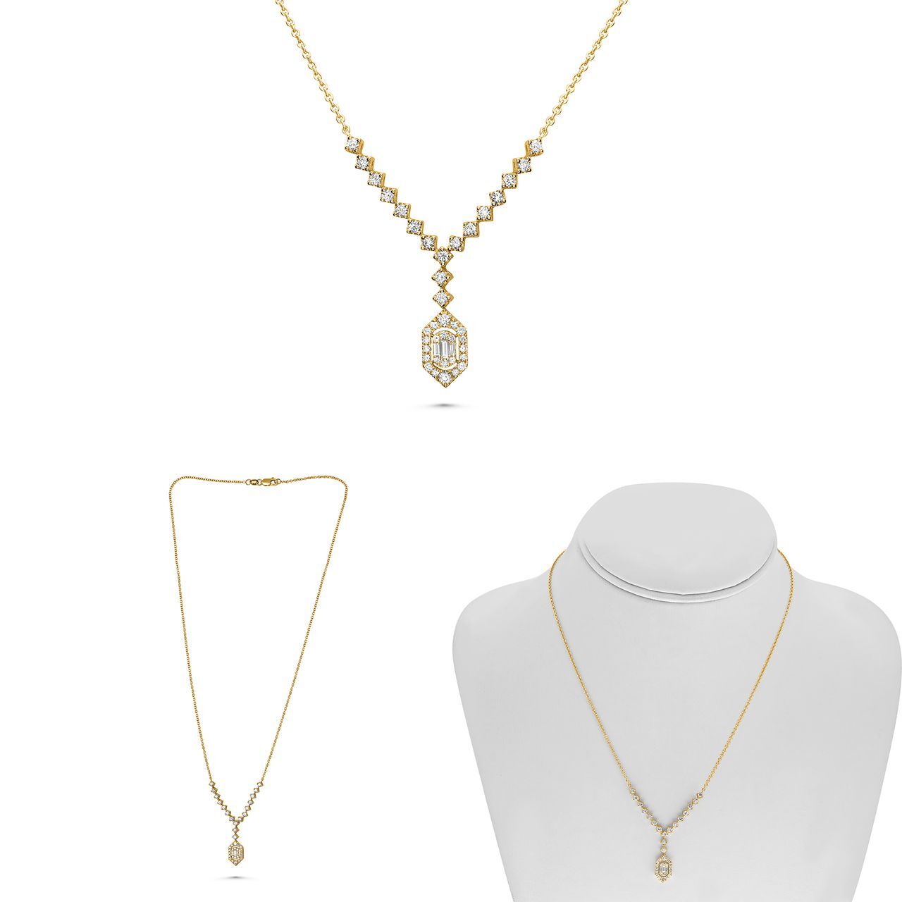 14ky .70ct Diamond Necklace