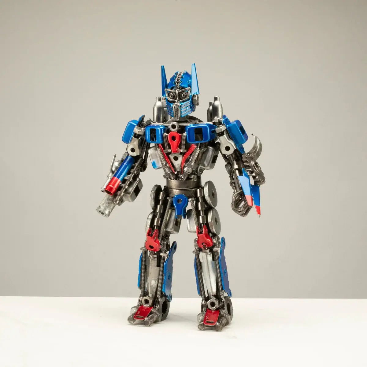 16" Optimus Prime Inspired Recycled Metal Art Sculpture