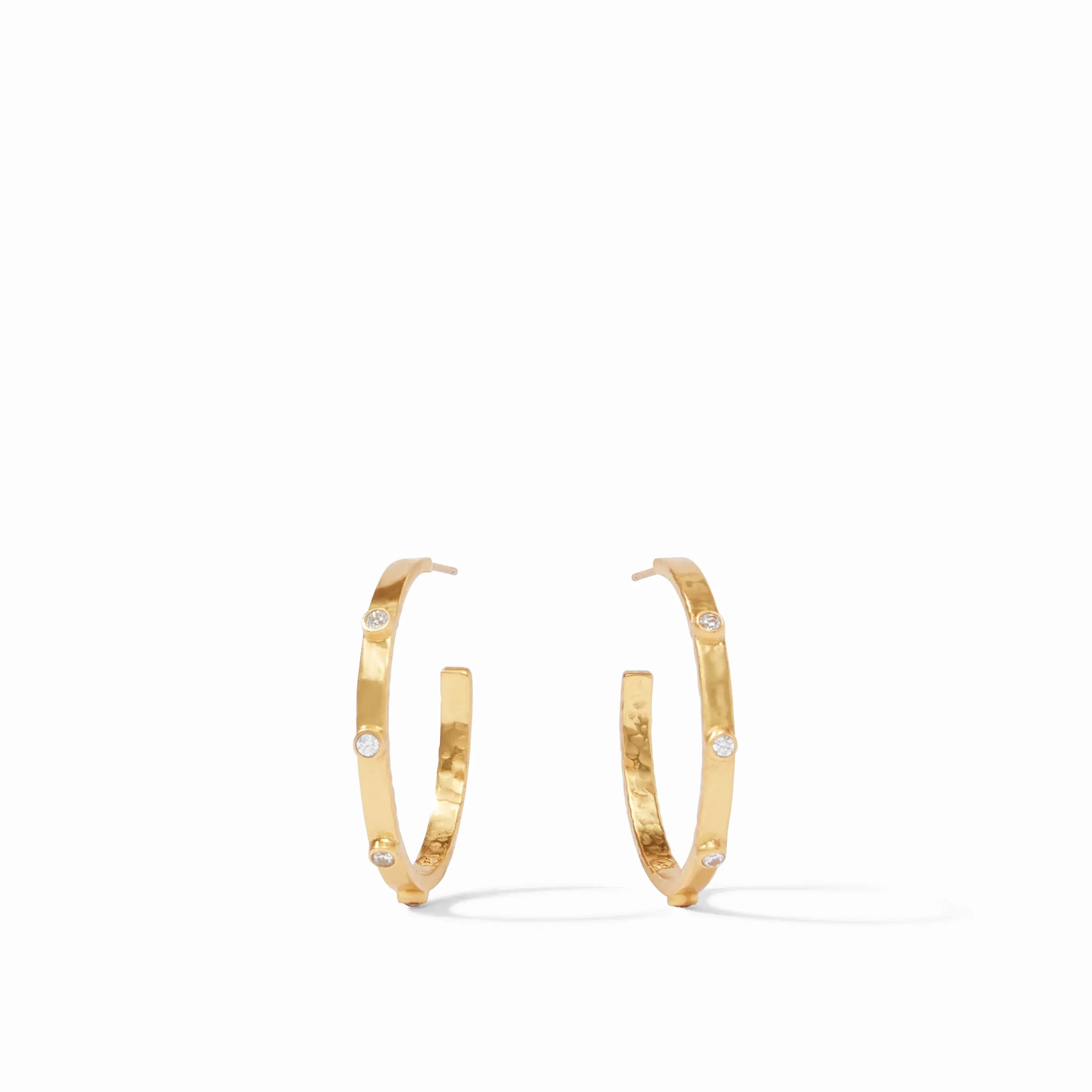 JULIE VOS CRESCENT HOOP EARRING