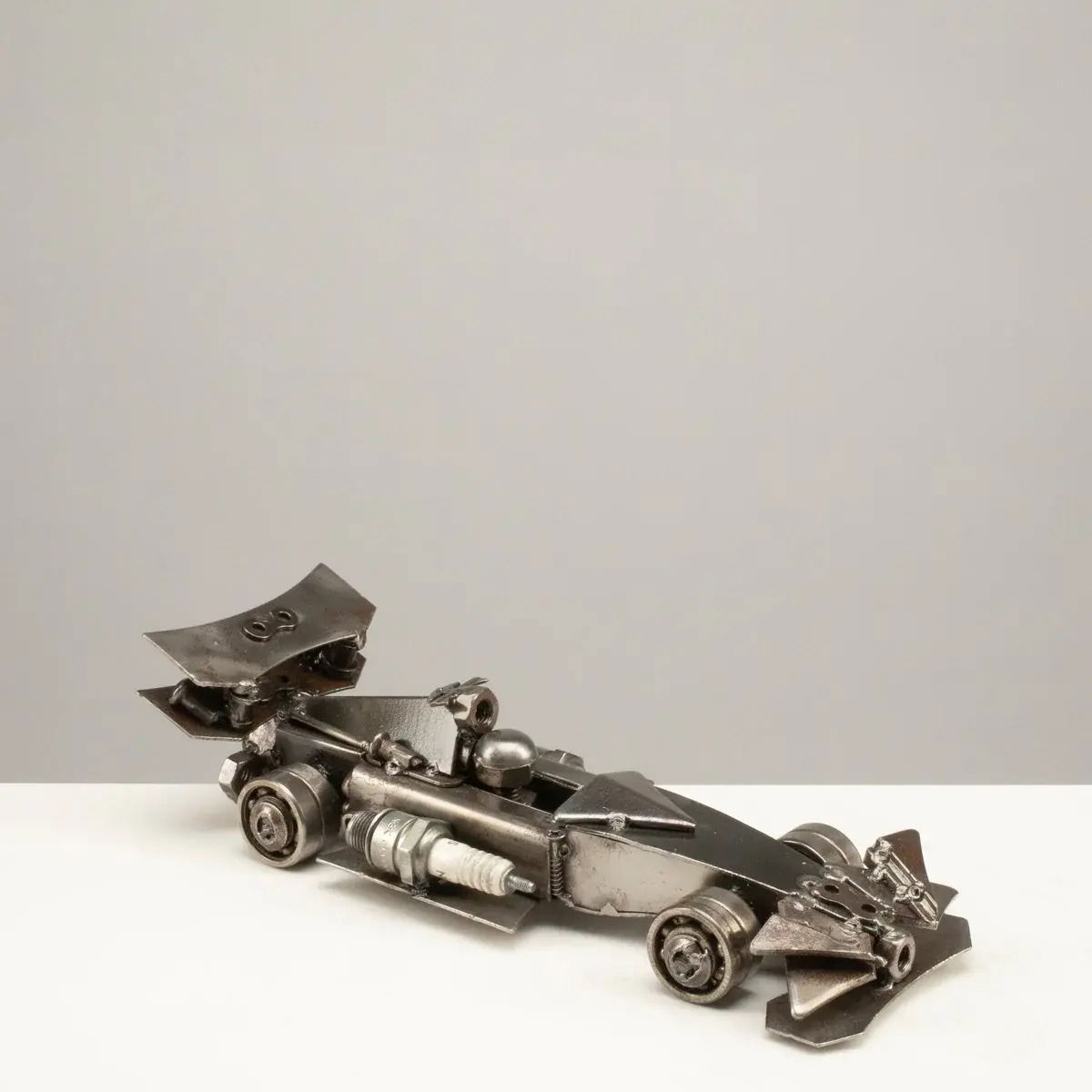 10.5" F1 (Formula 1) Inspired Recycled Metal Car