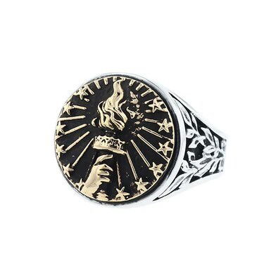 Closeup photo of King Baby Torch Signet Ring