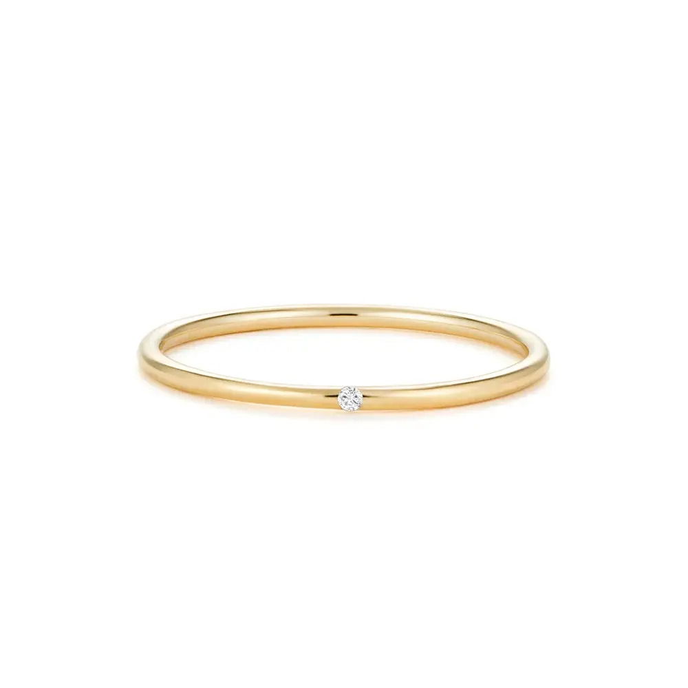 ZOE | Single Diamond Band