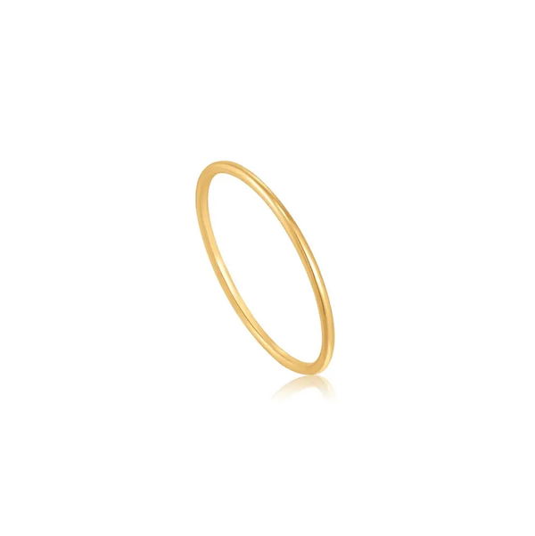 Closeup photo of 14K Gold Fine Band Ring