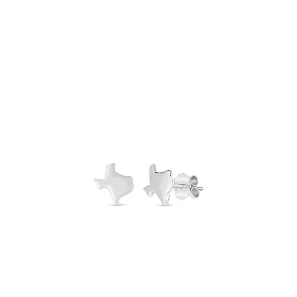 Closeup photo of 18KY TINY TREASURES XSMALL TEXAS EARRINGS