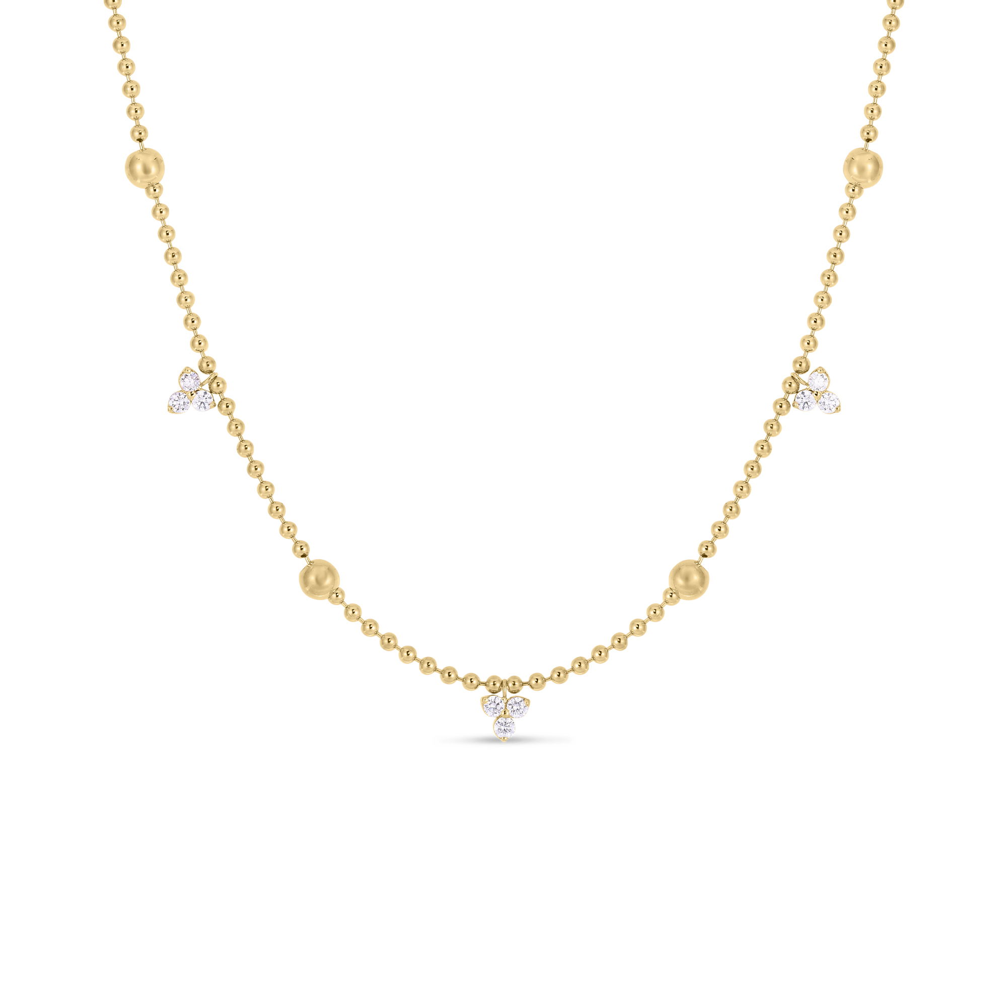 18K Y DIAMOND LOVE BY THE YARD NECKLACE