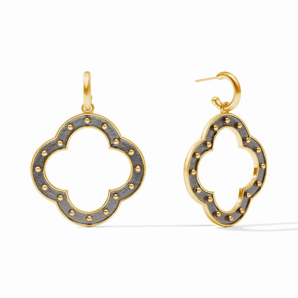 Closeup photo of SoHo Statement Hoop & Charm Earring