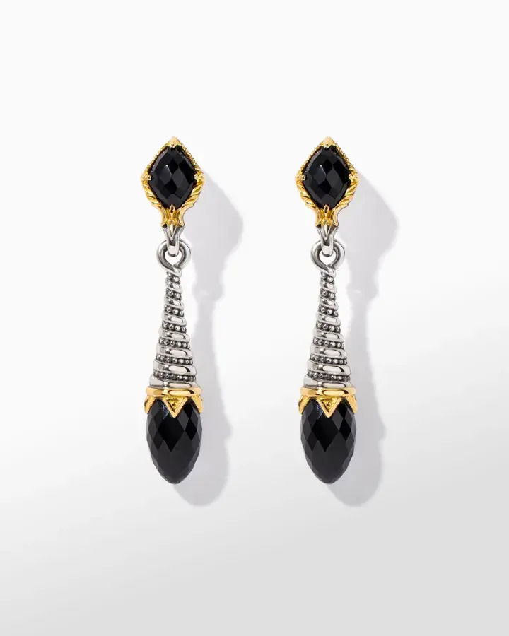 Dark Amethyst Eon Drop Earrings