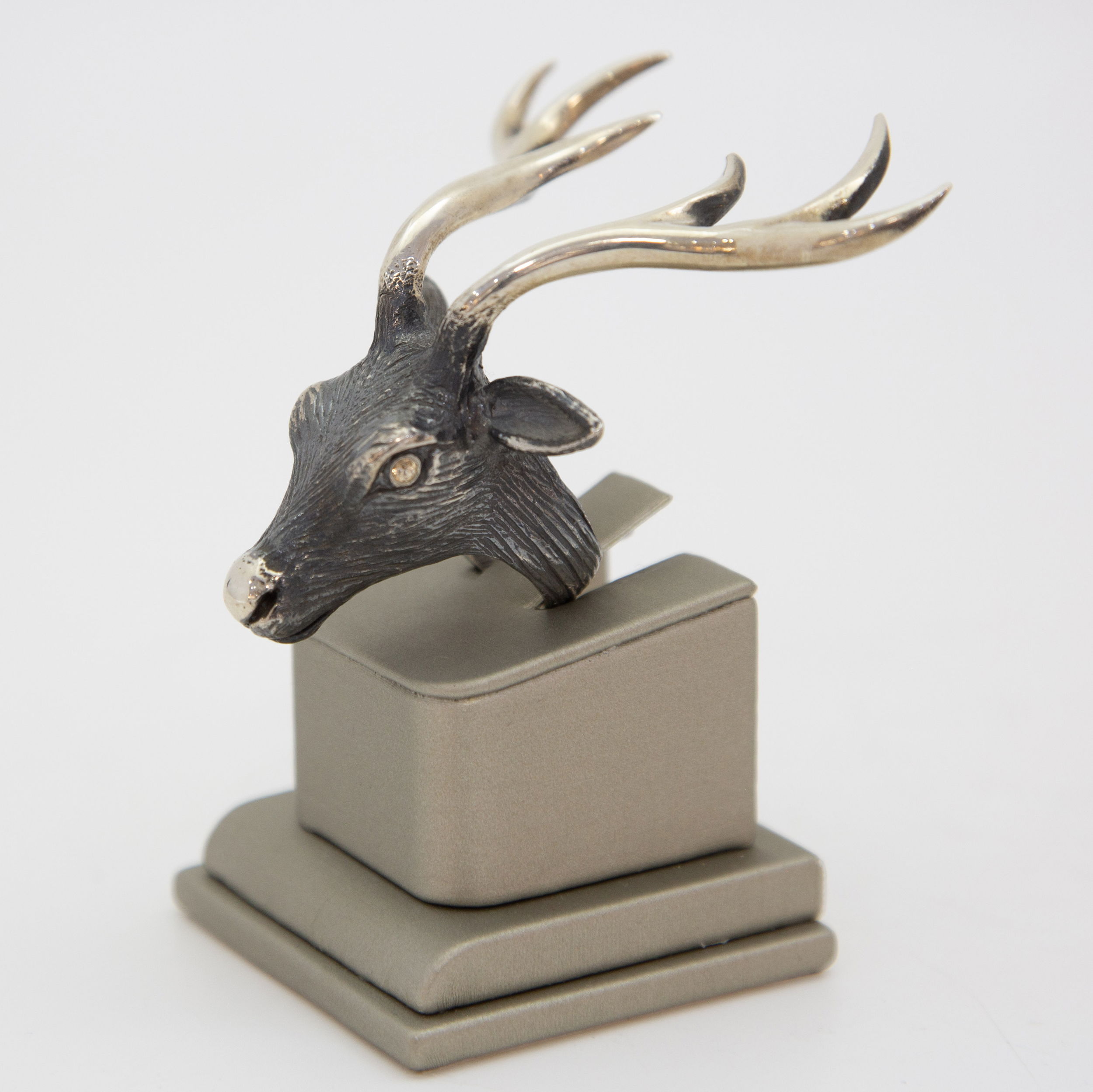 “Everyone is Alone” Stag Topaz .03 Sterling Silver Ring