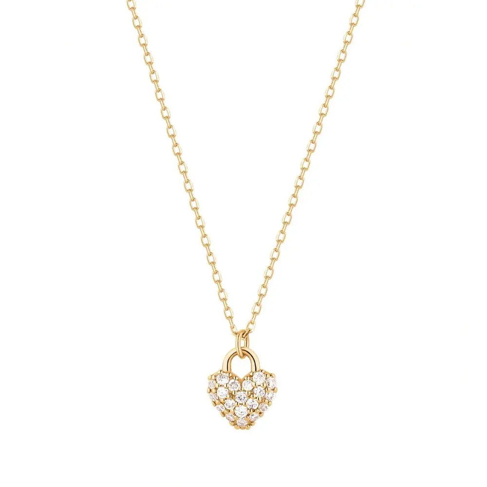 BELLA | Diamond Heart Pendant Necklace