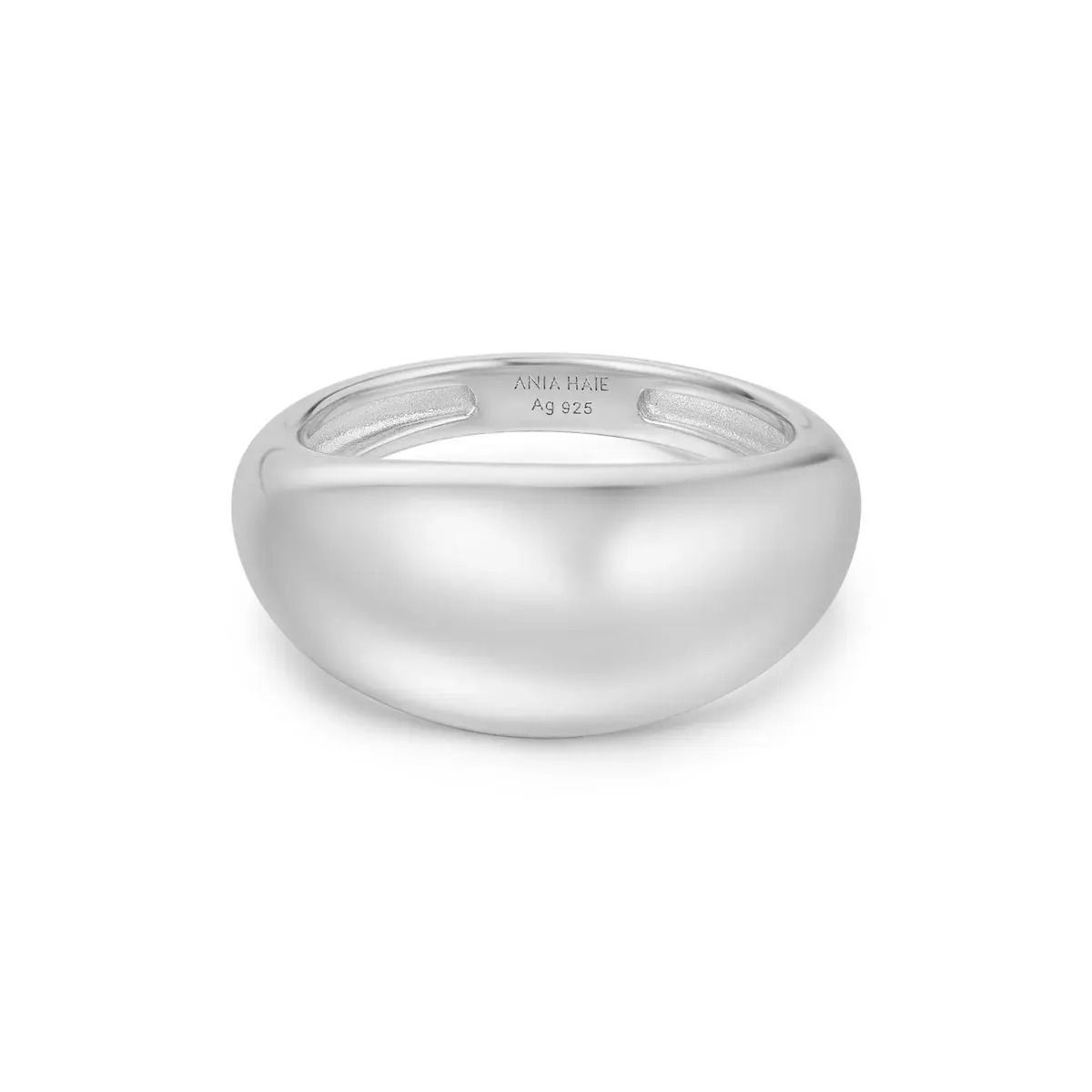 Sophisticated and endlessly refined, Vogue Maven is here for those who believe in understated luxury. Whether it's a business meeting or a special event, this look ensures you make a lasting impression with its timeless elegance. This statement dome ring embodies bold minimalism, featuring a large, smooth surface that exudes a strong, avant-garde presence. Designed to be worn solo or stacked with other pieces, it adds a touch of modern sophistication and undeniable impact to any ensemble.Details: Material: sterling silver with rhodium plating Size: 7 SILVER BOLD DOME RING
