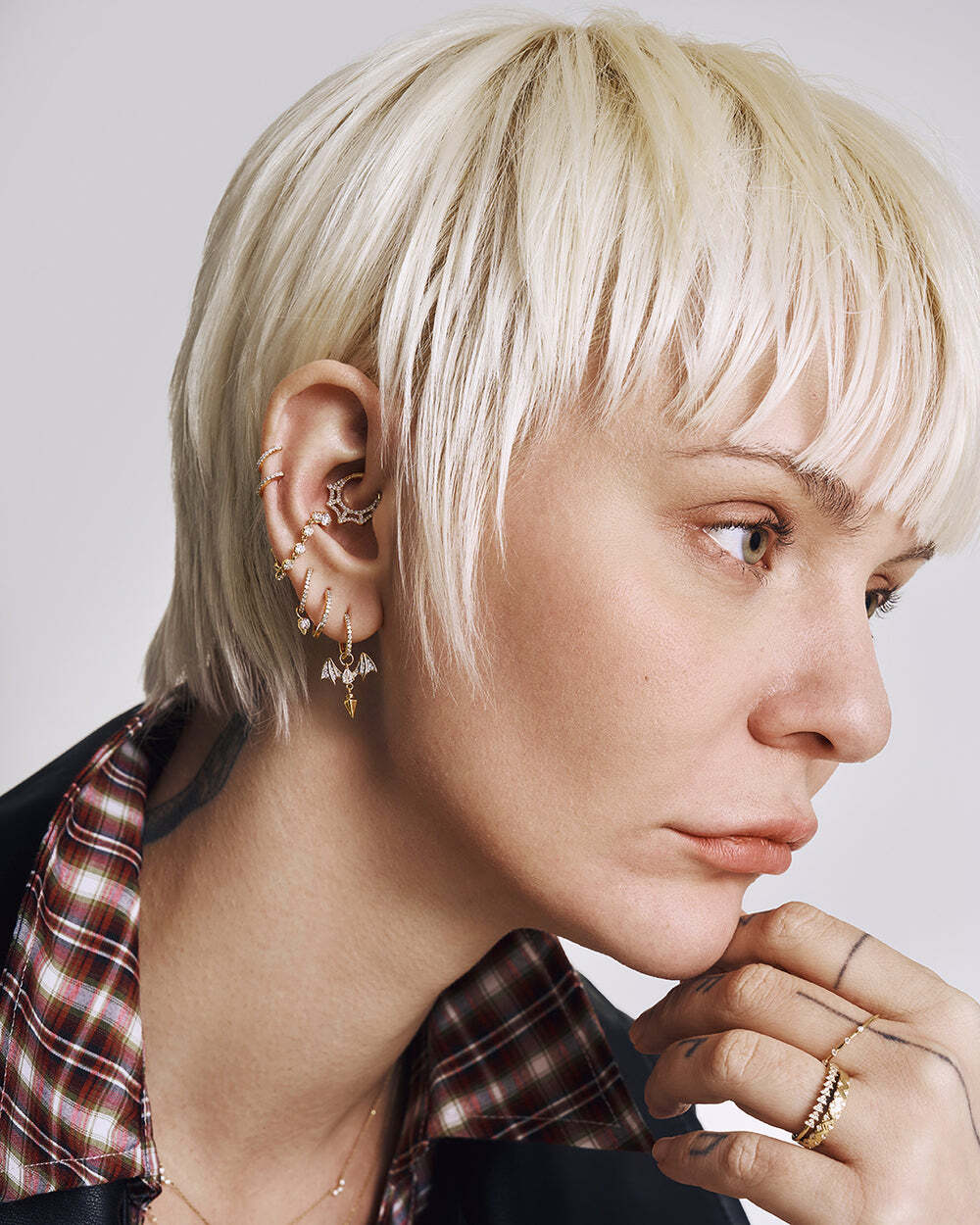 GINNY | Multi Lab Grown Diamond Earring Charm – AURELIE GI