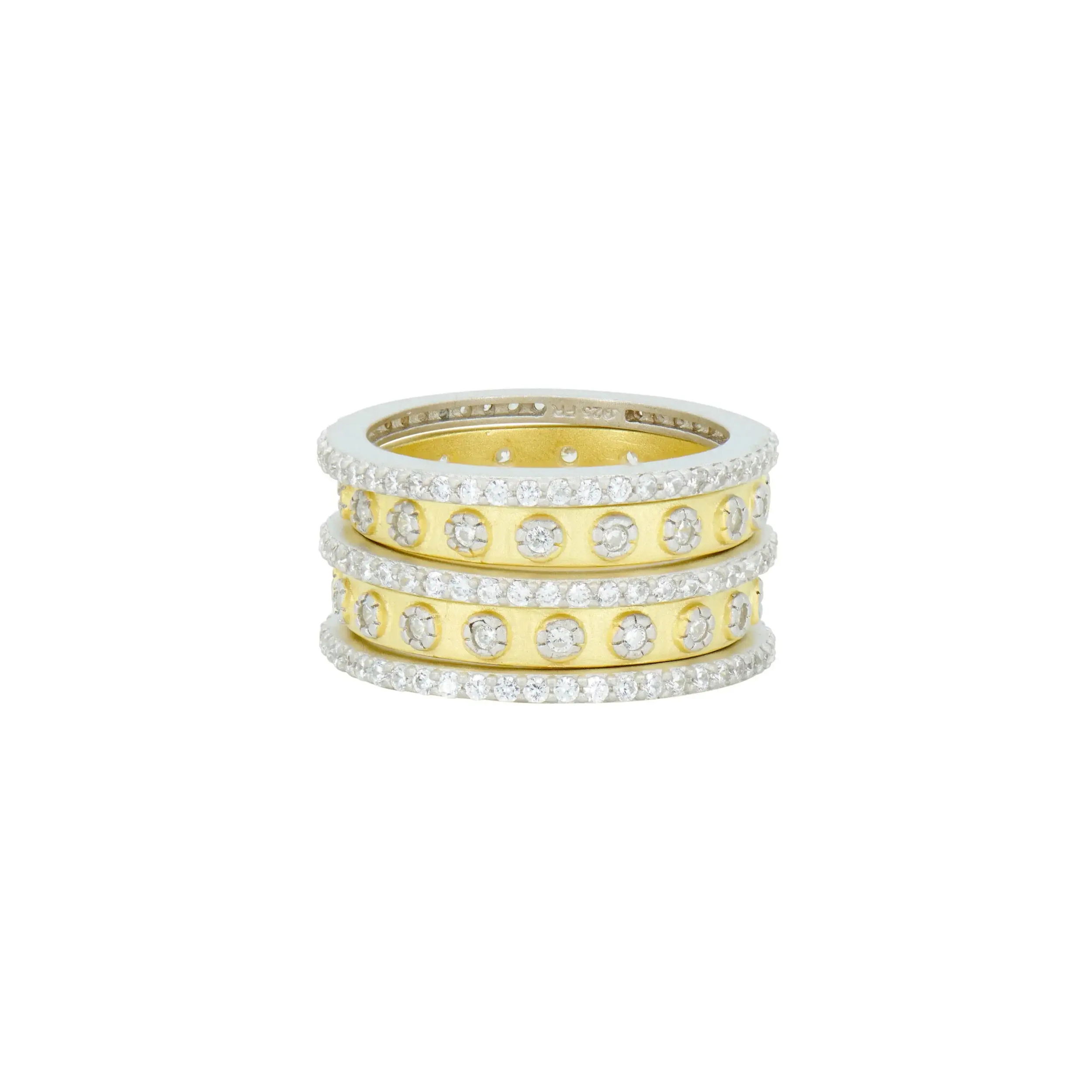 TWO TONE 5-STACK RING
