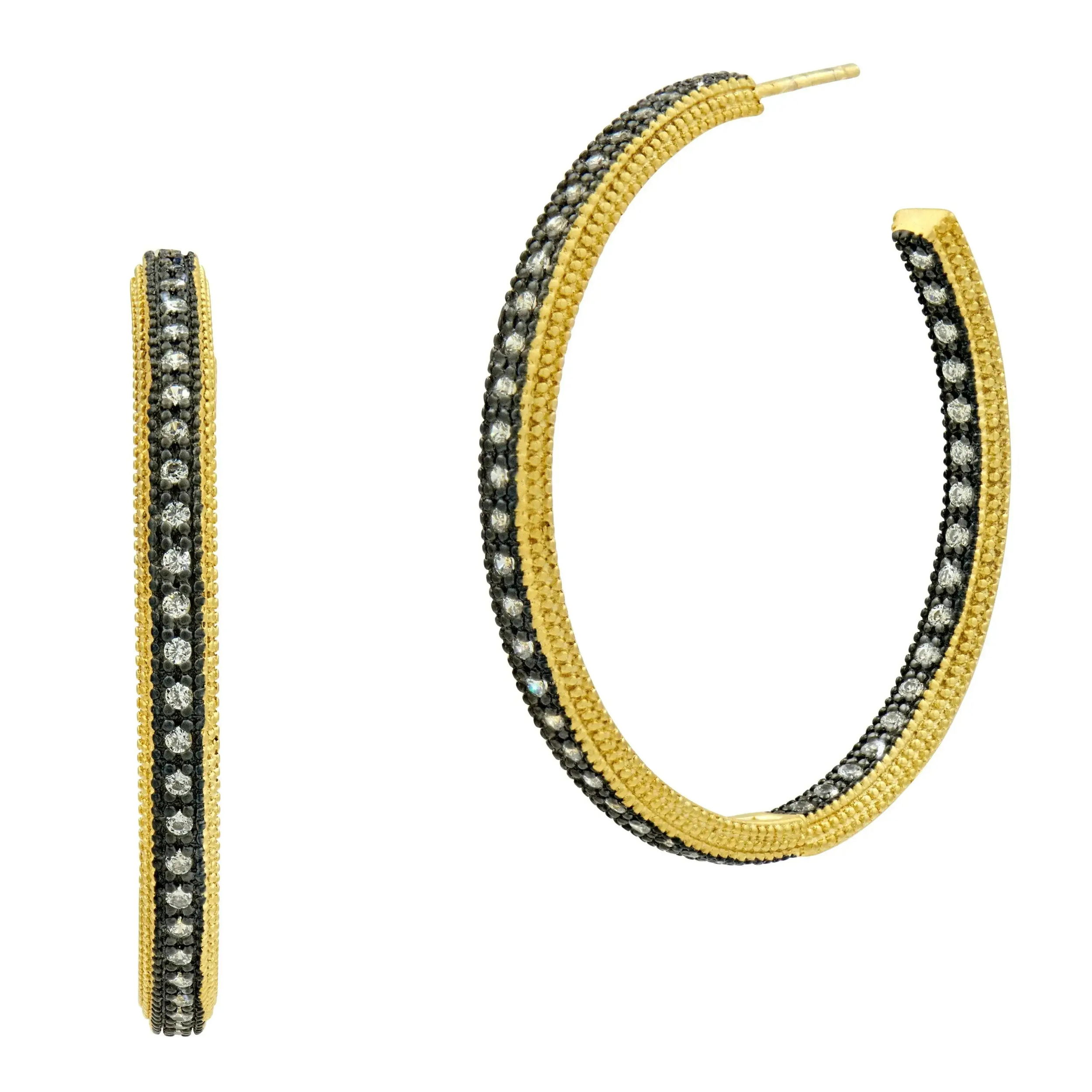 CLASSIC PAVÉ HOOP EARRINGS