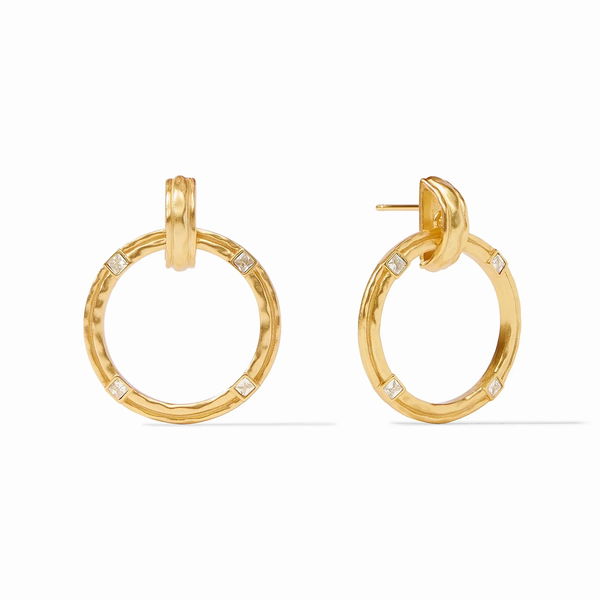 Closeup photo of Astor Doorknocker Earring